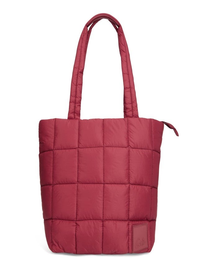 جيني حقيبة جيني القطيفة للبنات | 13 بوصة - 15 لترًا مع جيب واحد، وجيب مبطن للكمبيوتر المحمول، ومنظم | مثالية للكمبيوتر المحمول، ومستحضرات التجميل، والمذكرات، والأسلاك، والجامعة/العمل - عنابي - Image 1